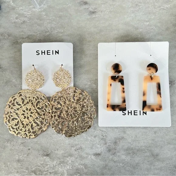 Shein statement earrings online